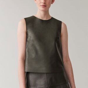 COS Leather Vest Top